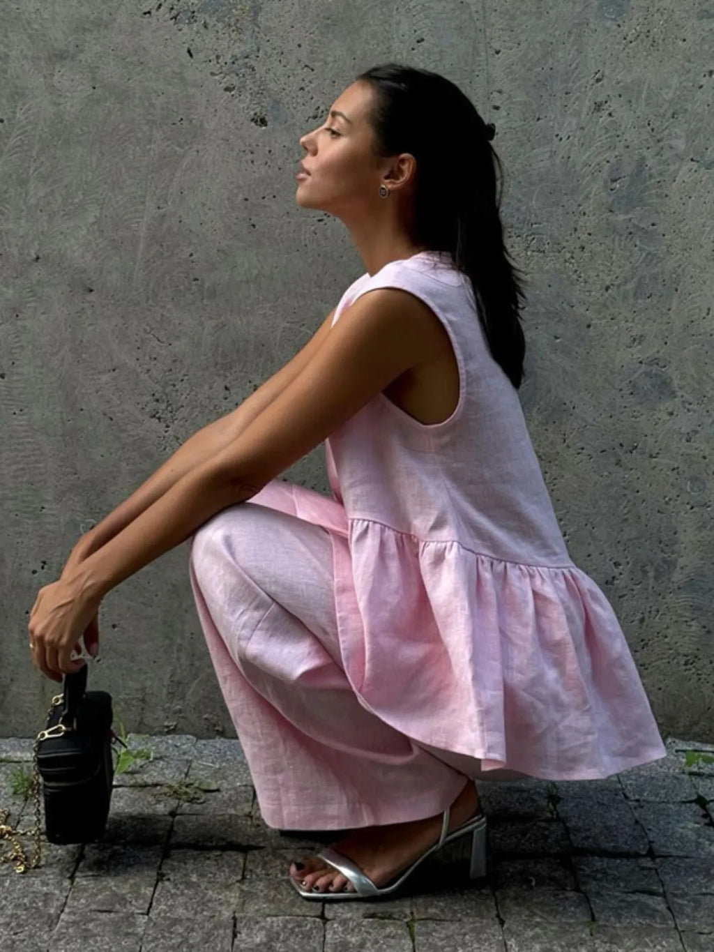 Veyra | V Yaka Yelek & Pantolon Takım