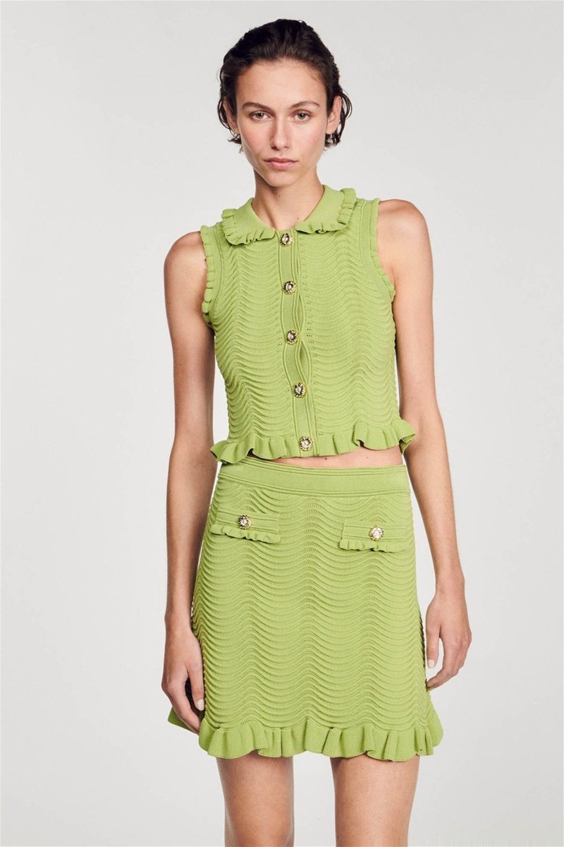 Fırfırlı Triko Takım