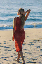 Ena Midi Elbise / Kiraz Şarabı