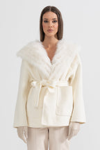 Oversize Kapüşonlu Ceket