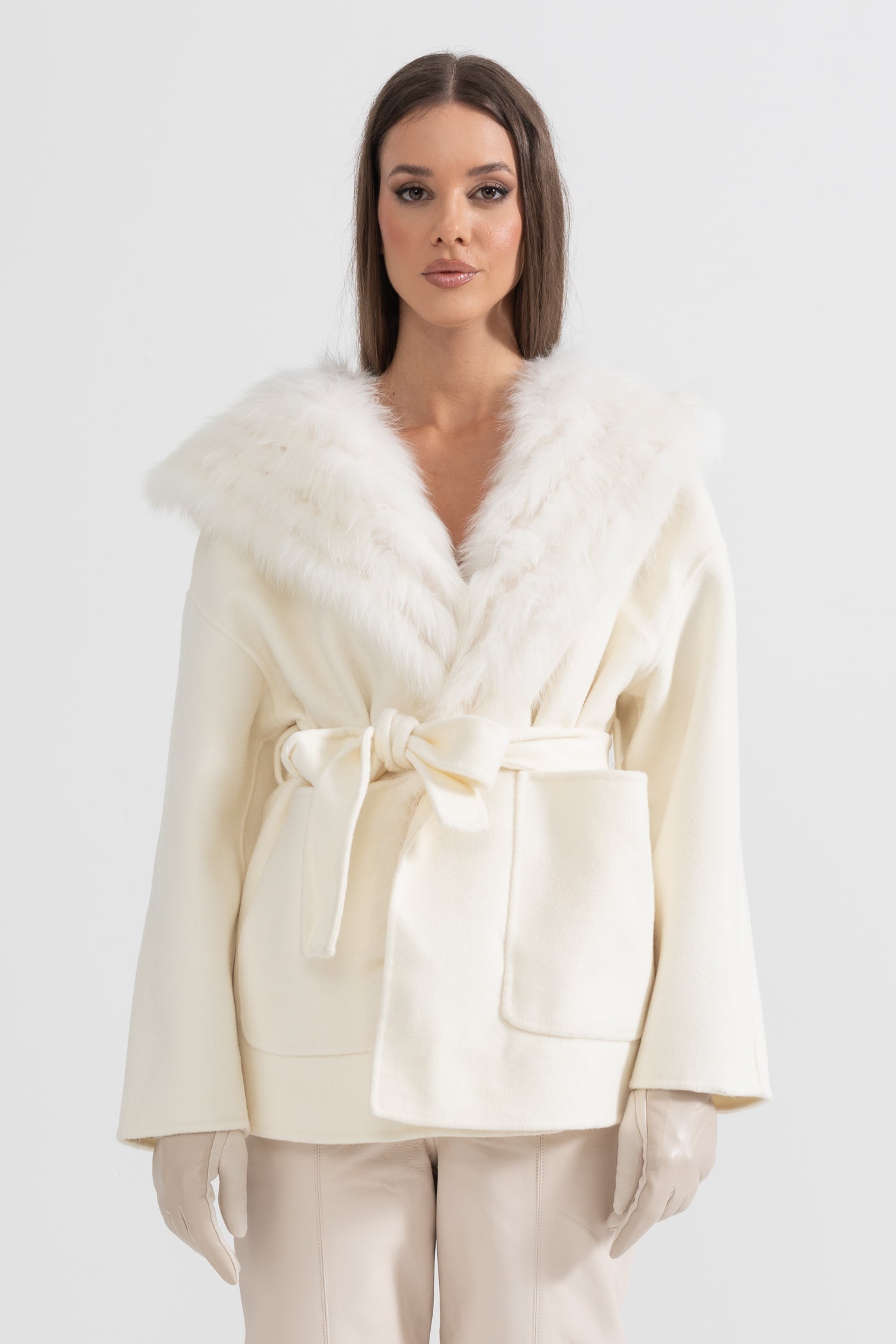 Oversize Kapüşonlu Ceket