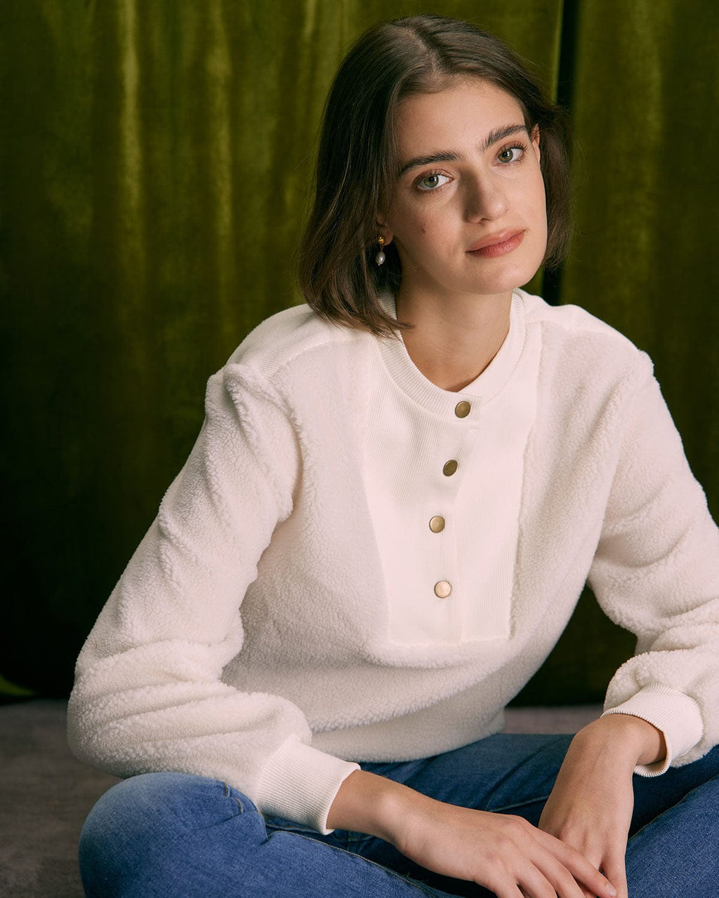 Bej Teddy Patchwork Kazak