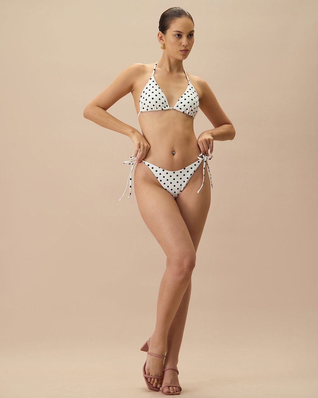 Puantiyeli Bağlamalı Bikini Altı