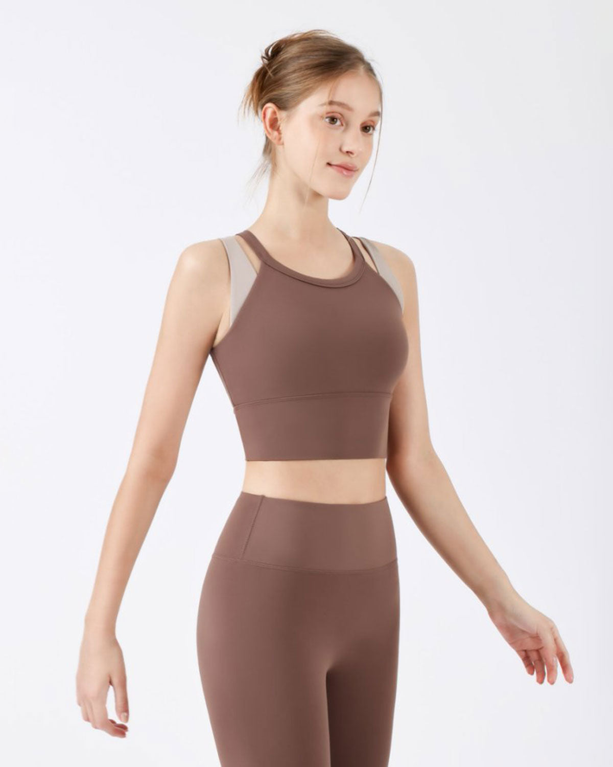Coffee X-Cross Yoga Atlet - Hafif Destek