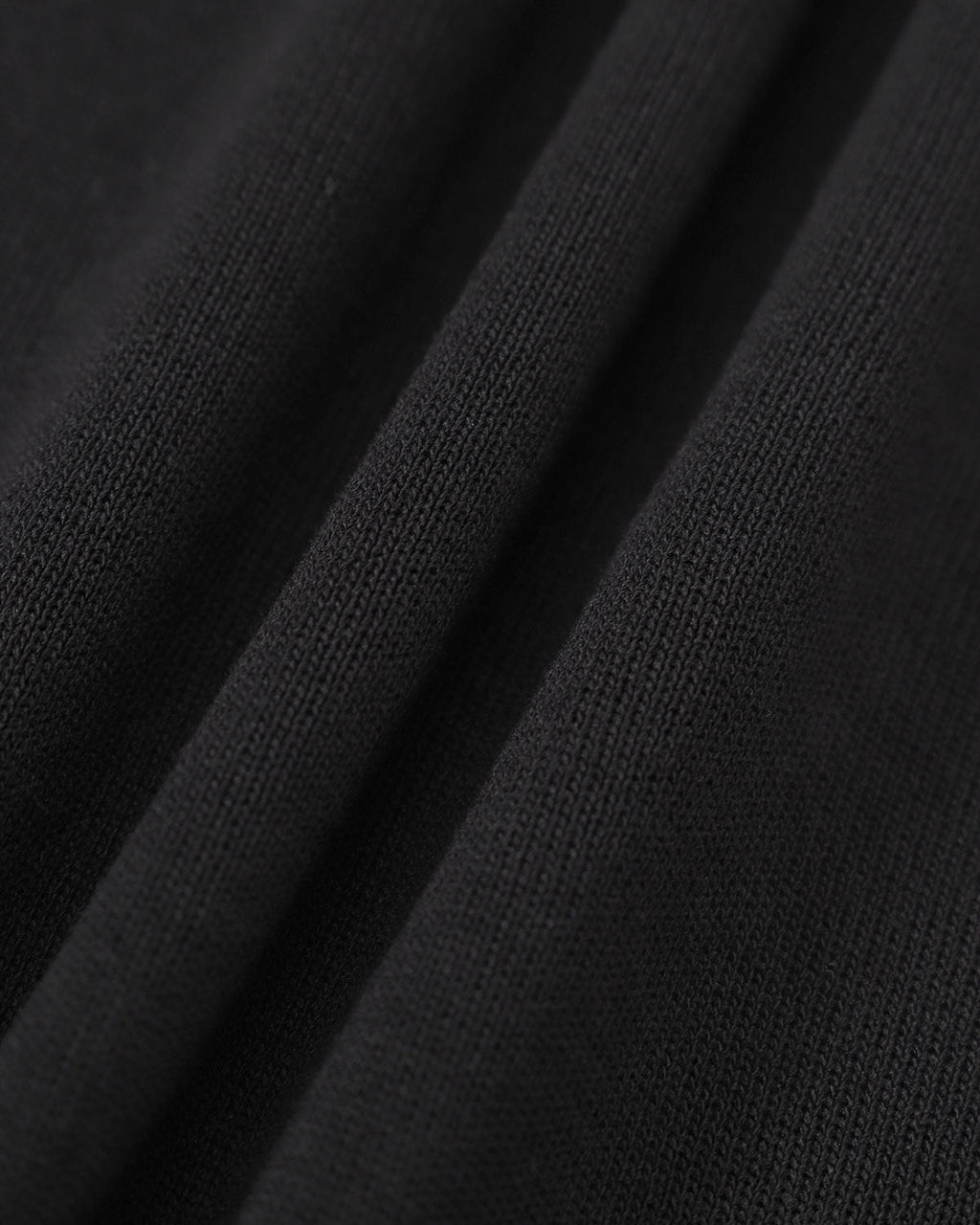 Siyah Kontrast Uzun Kol Triko Mini Elbise