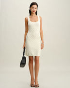 Kare Yaka Slip mini Elbise