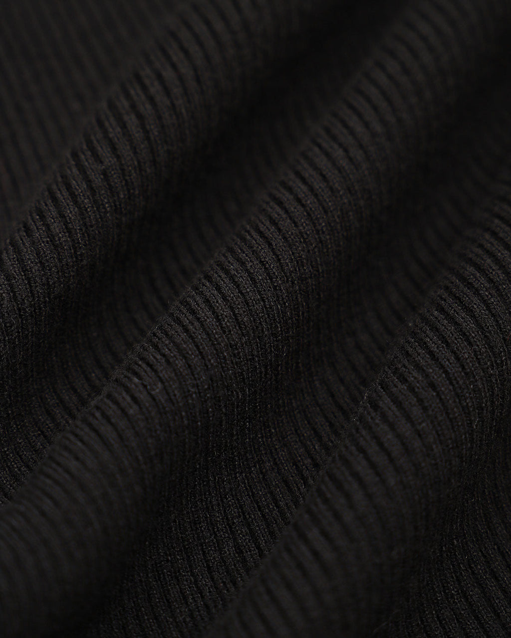 Siyah Kontrast Zil Kol Triko Elbise