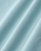 Mavi Kare Yaka Büzgülü Slip Midi Elbise