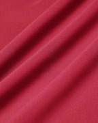 Kırmızı Kare Yaka Cepli Slip Midi Elbise