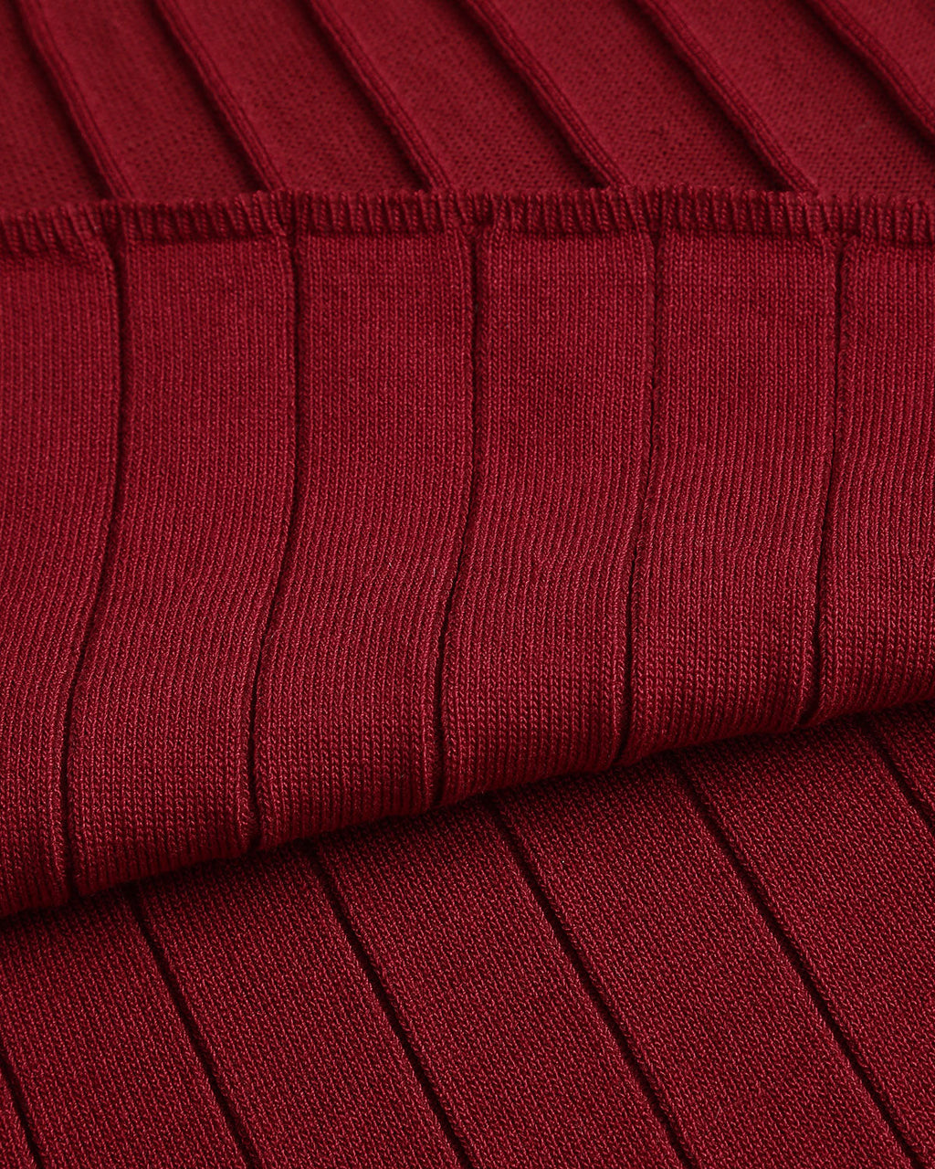 Şarap Kırmızısı A-Line Slip Kazak Elbise