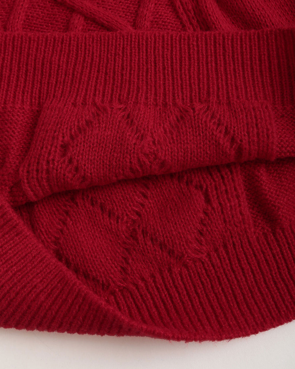 Kırmızı Dokulu Bol Kazak