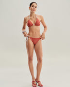 Kırmızı Puantiyeli Bikini Takımı