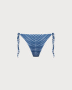 Mavi Polka Dot Balenli Bikini Takımı