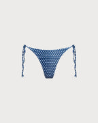Mavi Polka Dot Balenli Bikini Takımı
