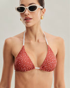 Kırmızı Puantiyeli Bikini Takımı