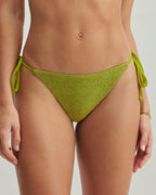 Yeşil Dokulu Üçgen Bikini Takımı