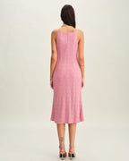 Pembe Denizkızı Slip Midi Elbise
