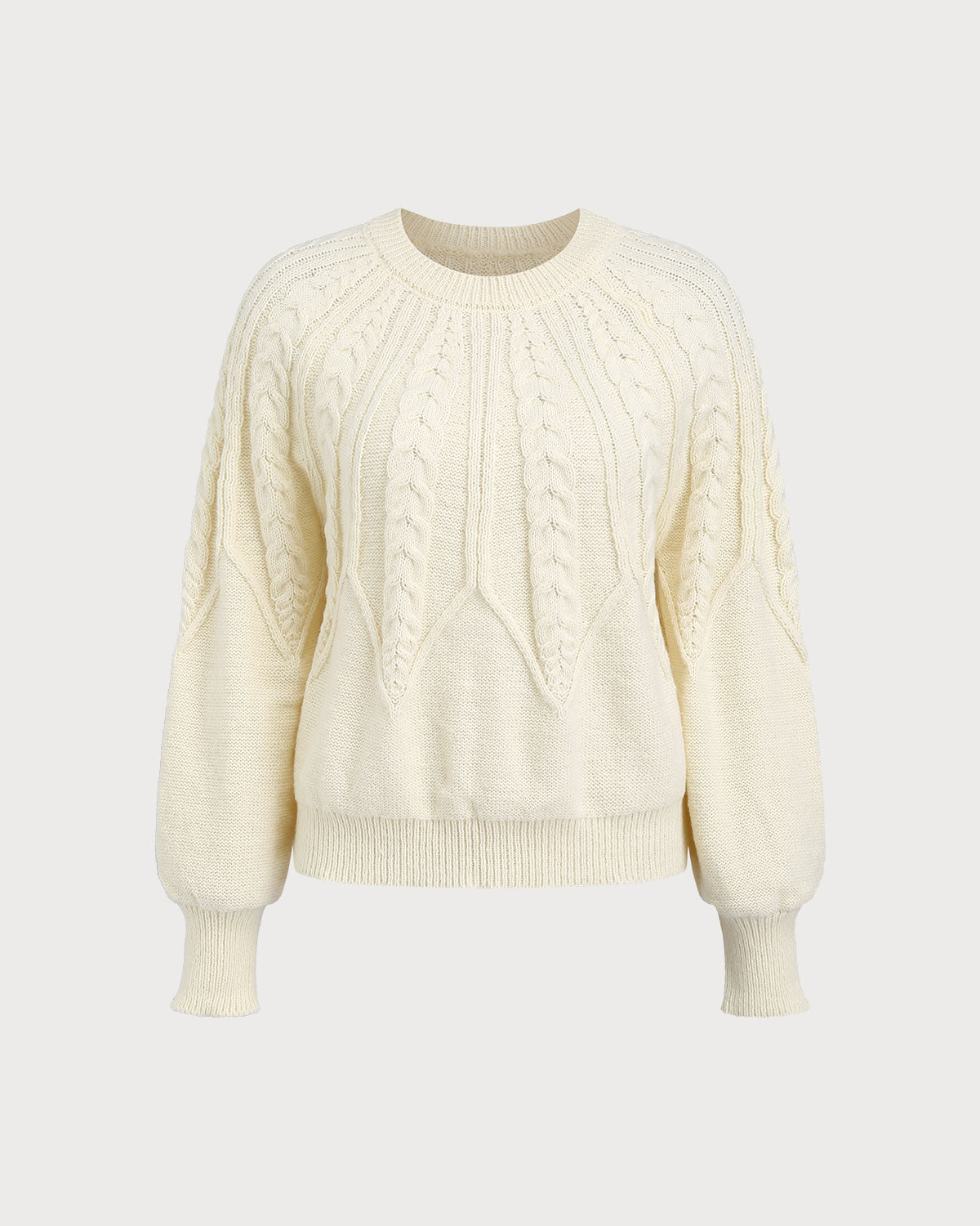 Kayısı Renkli Yuvarlak Yaka Kazak