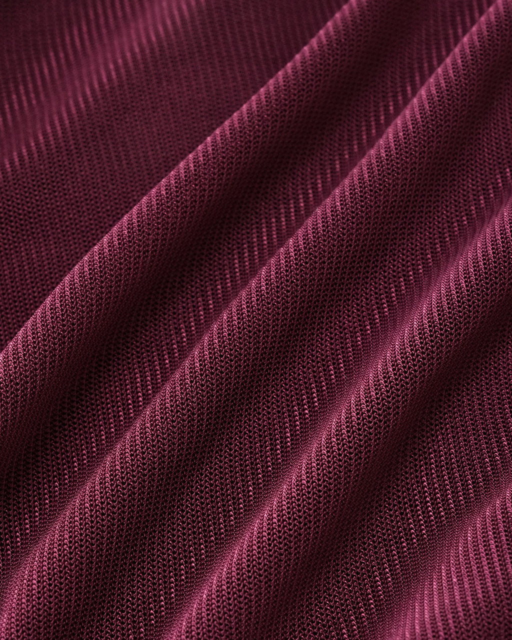 Şarap Kırmızısı V Yaka İnce Örgü