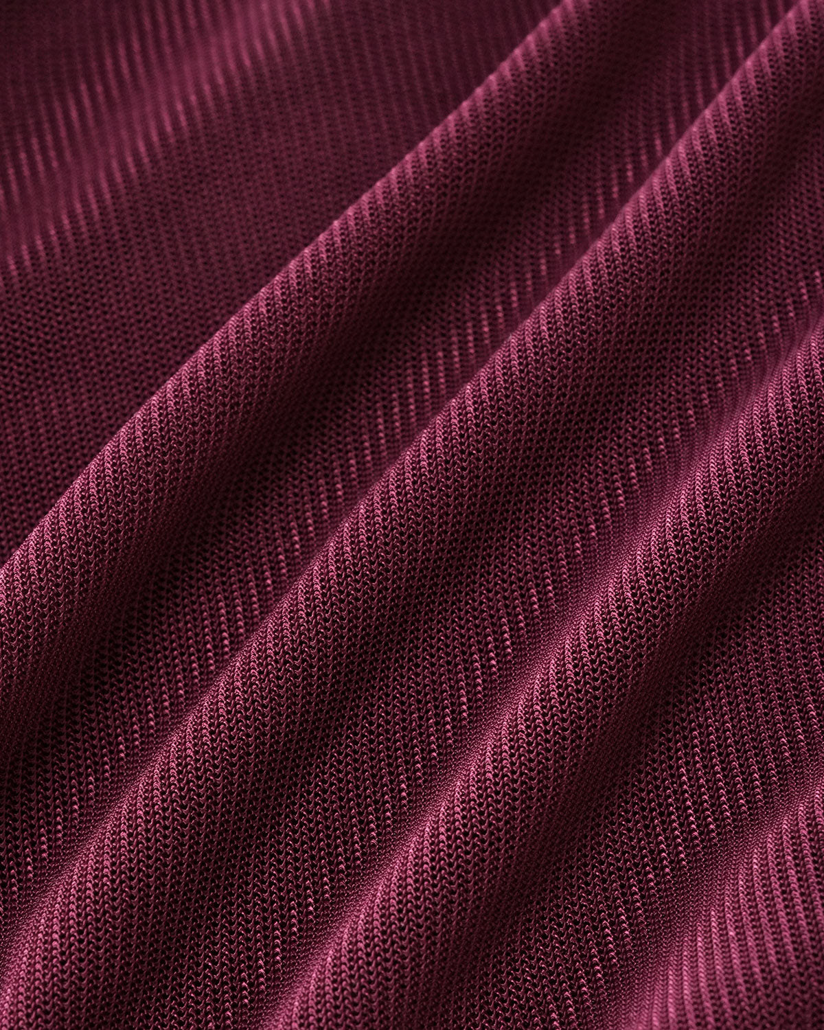 Şarap Kırmızısı V Yaka İnce Örgü