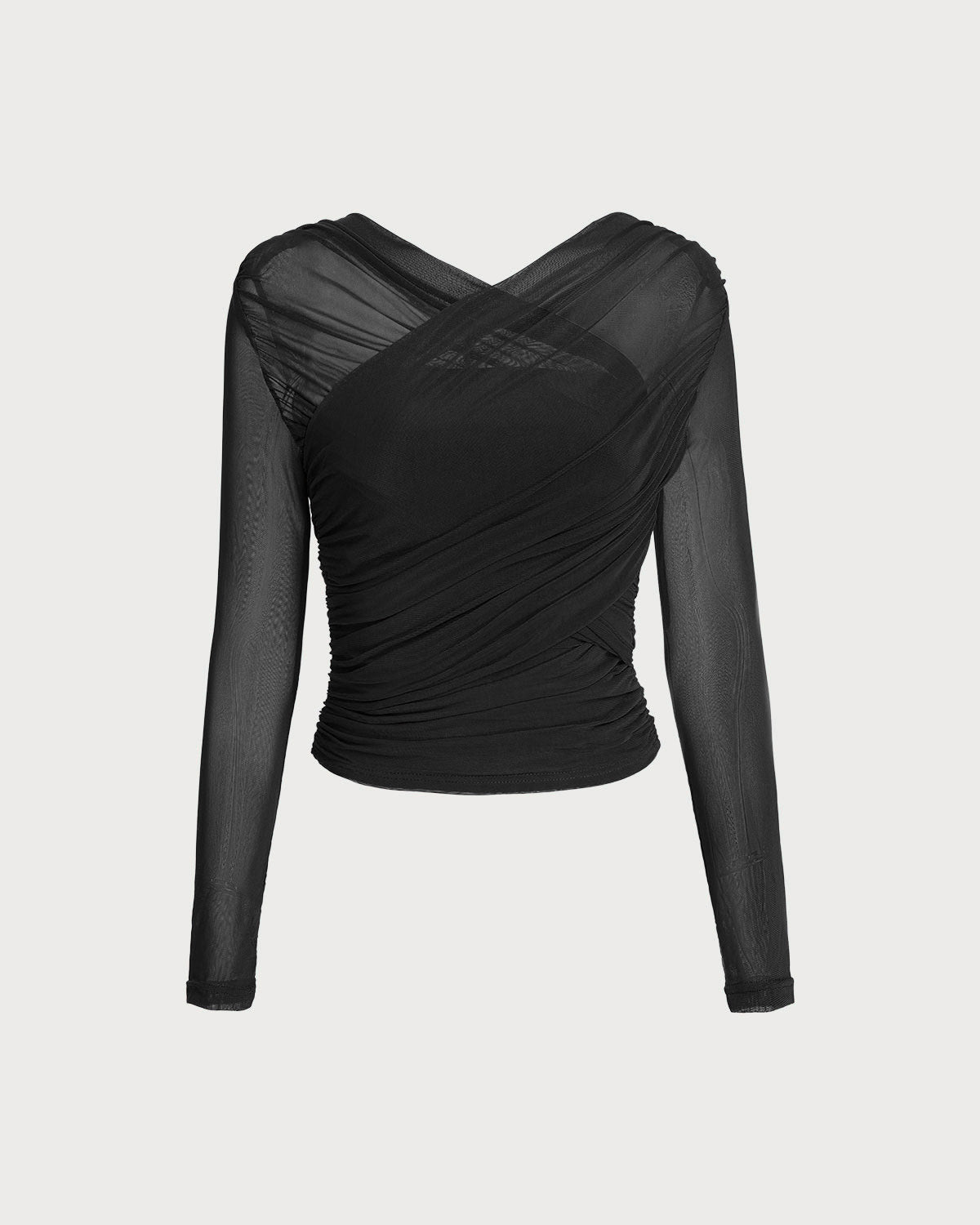 Siyah File Şeffaf Tişört