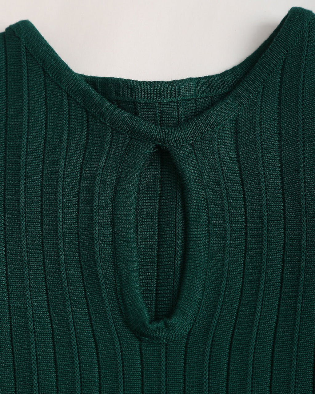 Yeşil Çan Kollu Kazak Elbise