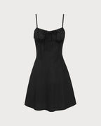 Siyah Slip Mini Elbise