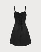 Siyah Slip Mini Elbise