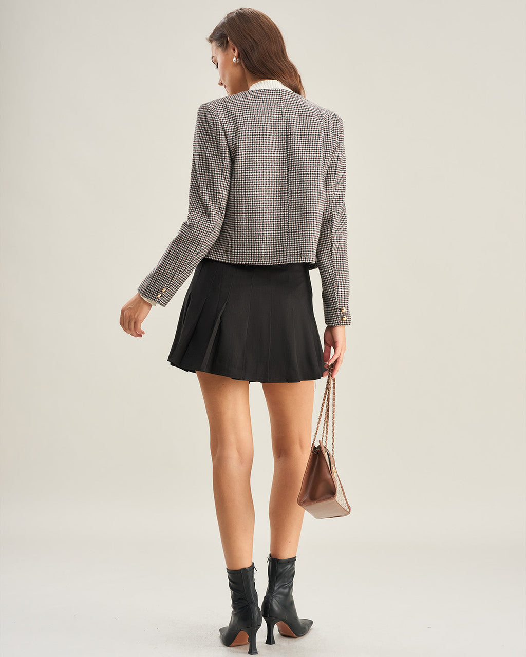 Siyah Düğmeli Cep Blazer