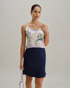 Yeşil Çiçekli Sırtı Açık Atlet