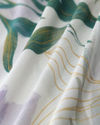 Yeşil Çiçekli Sırtı Açık Atlet