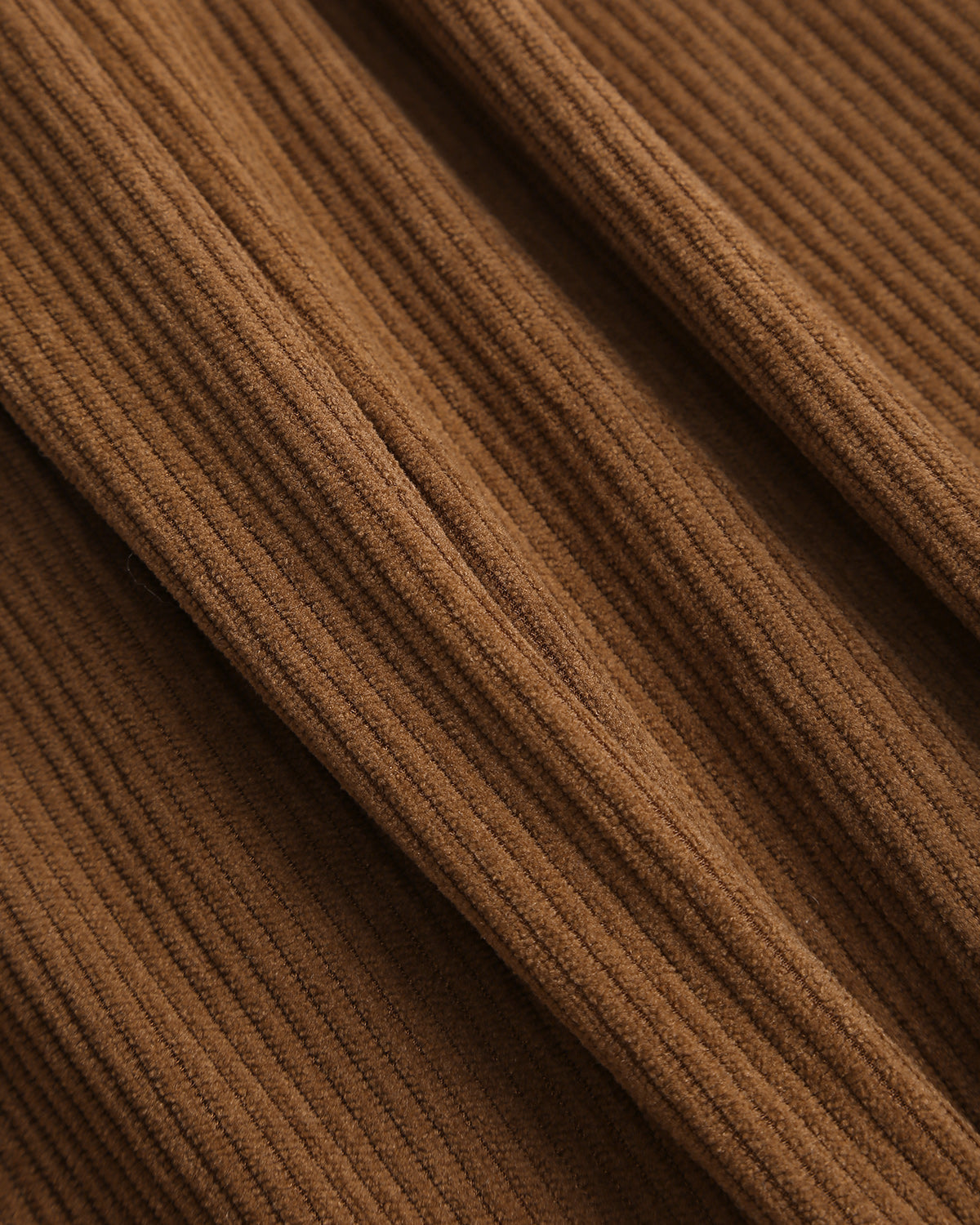 Karamel Düz Kadife Casual Pantolon