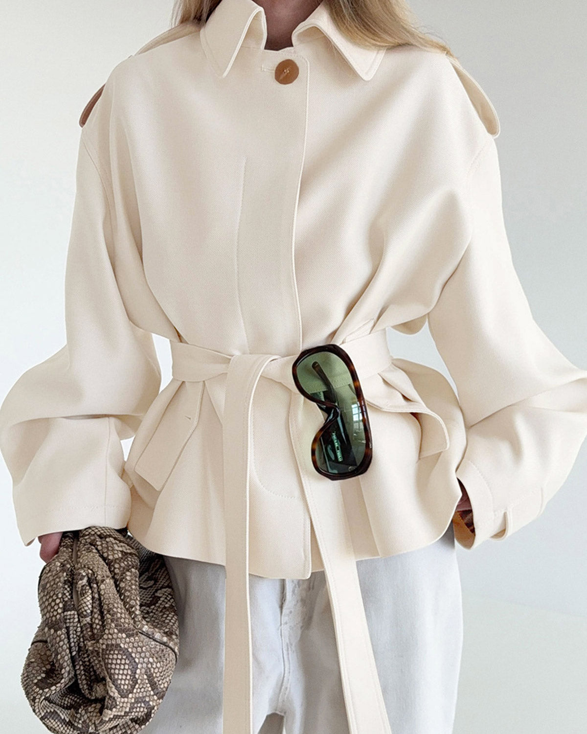 Kayısı Rengi Tek Sıralı Ceket