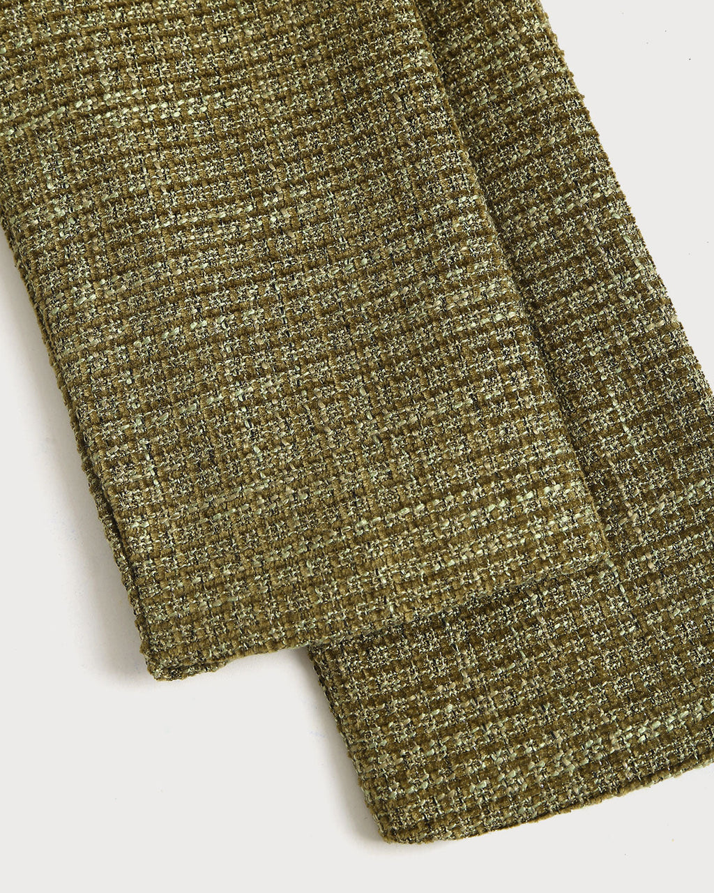 Yeşil Ekose Düğmeli Ceket