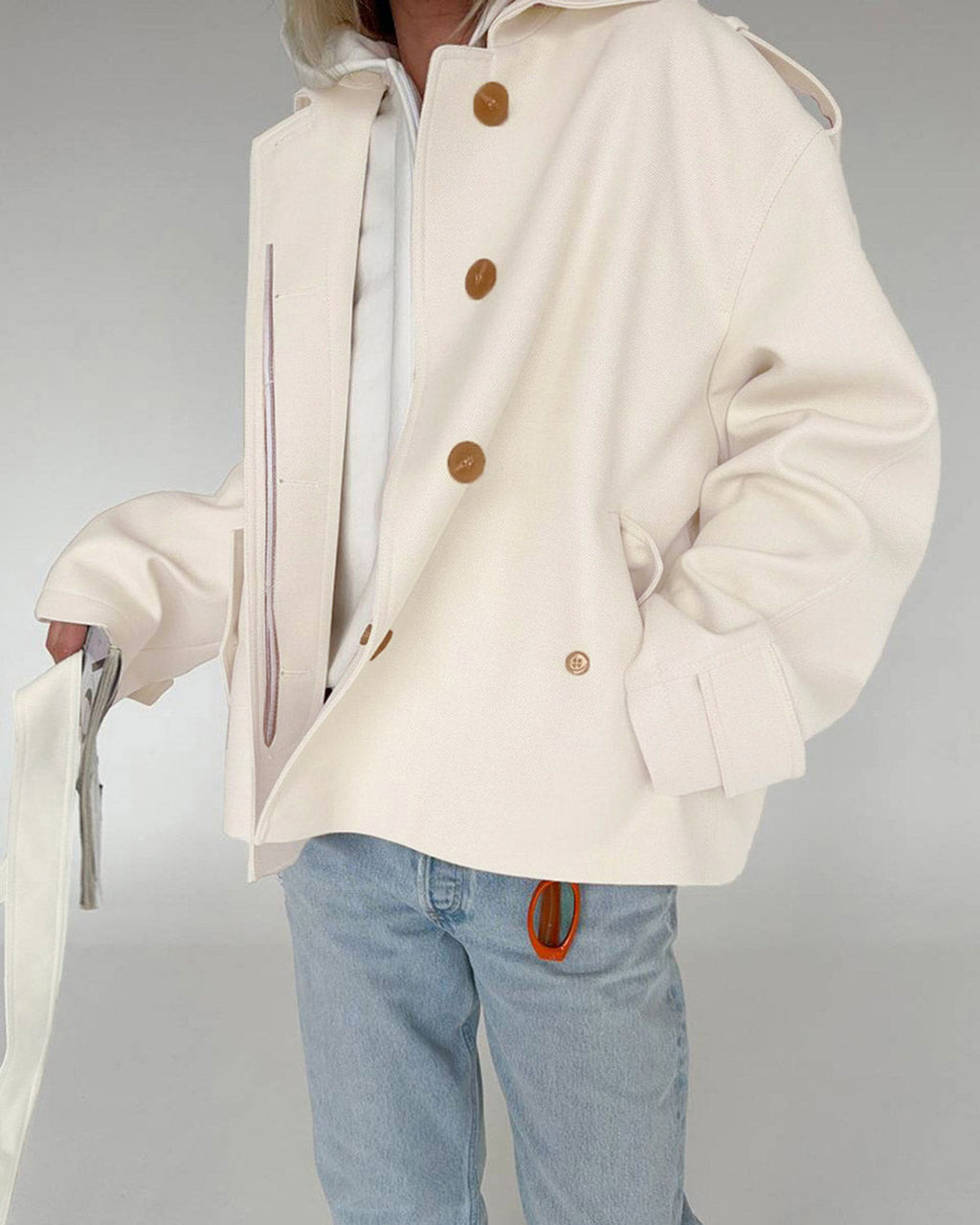 Kayısı Rengi Tek Sıralı Ceket