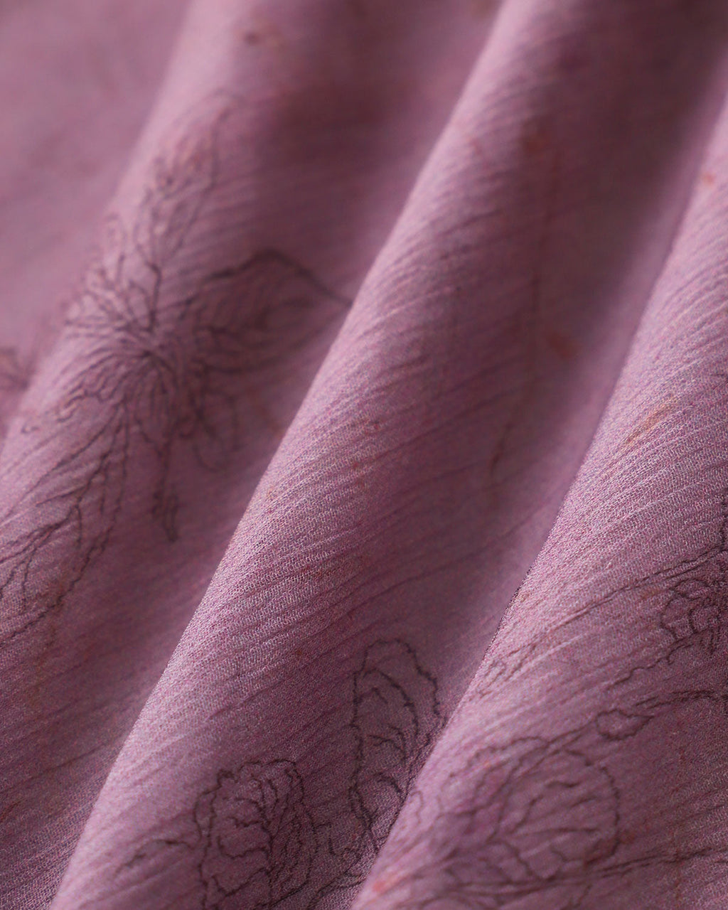 Mor Çiçekli Kravat Askılı Midi Elbise