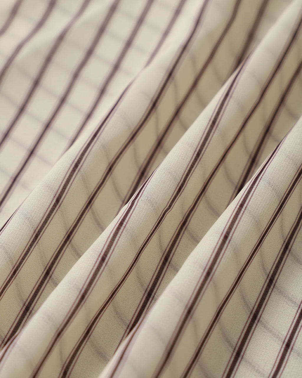 Bej Çizgili Dekolteli Kolsuz Midi Elbise