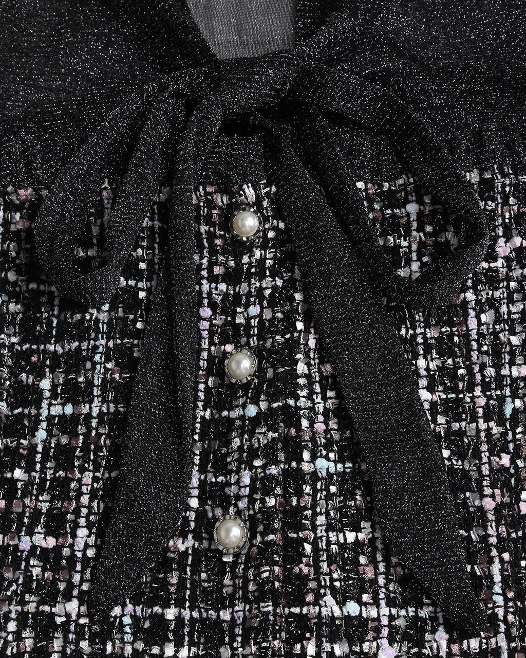 Siyah Şeffaf A-Line Mini Elbise