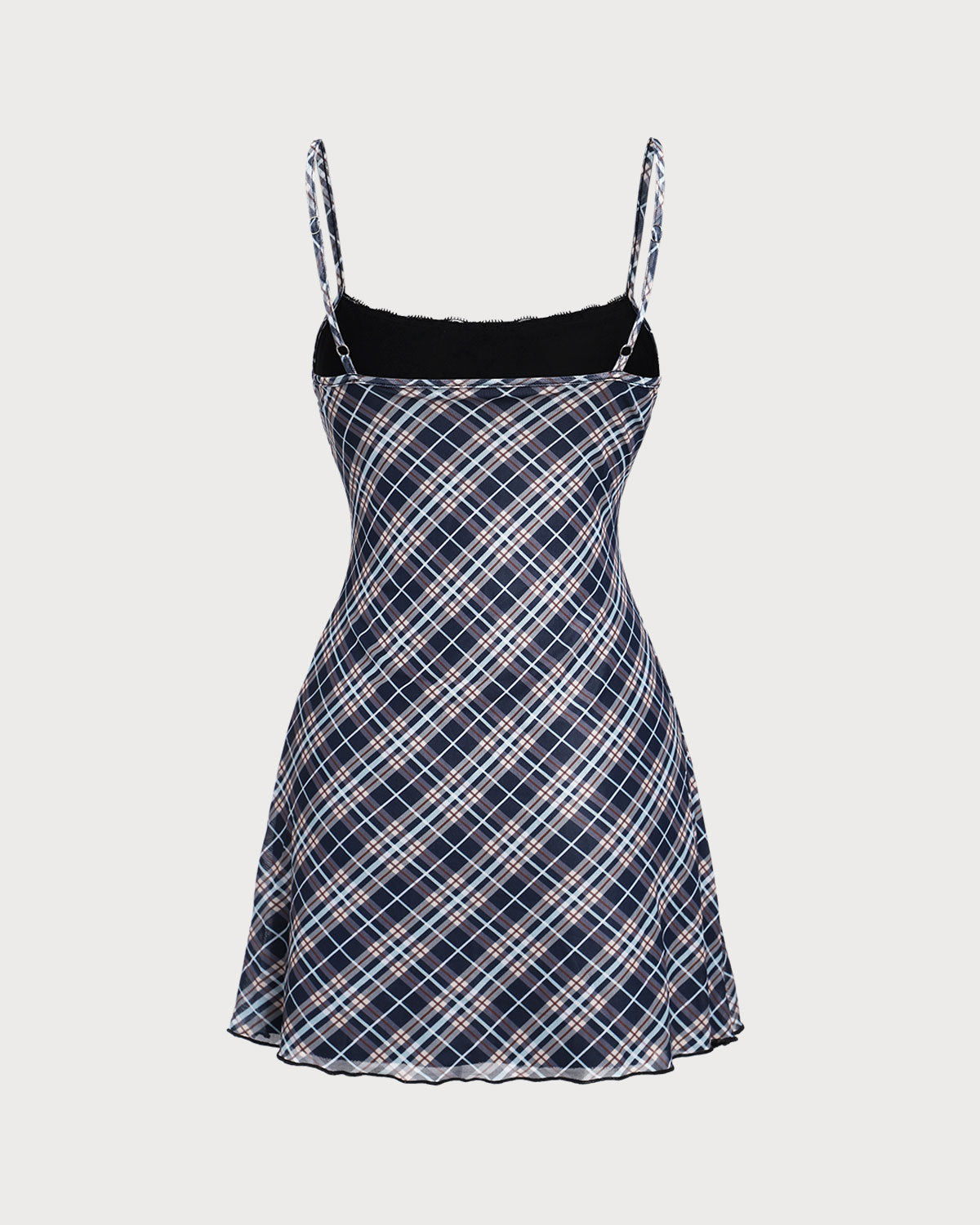 Siyah Çizgili Slip Mini Elbise