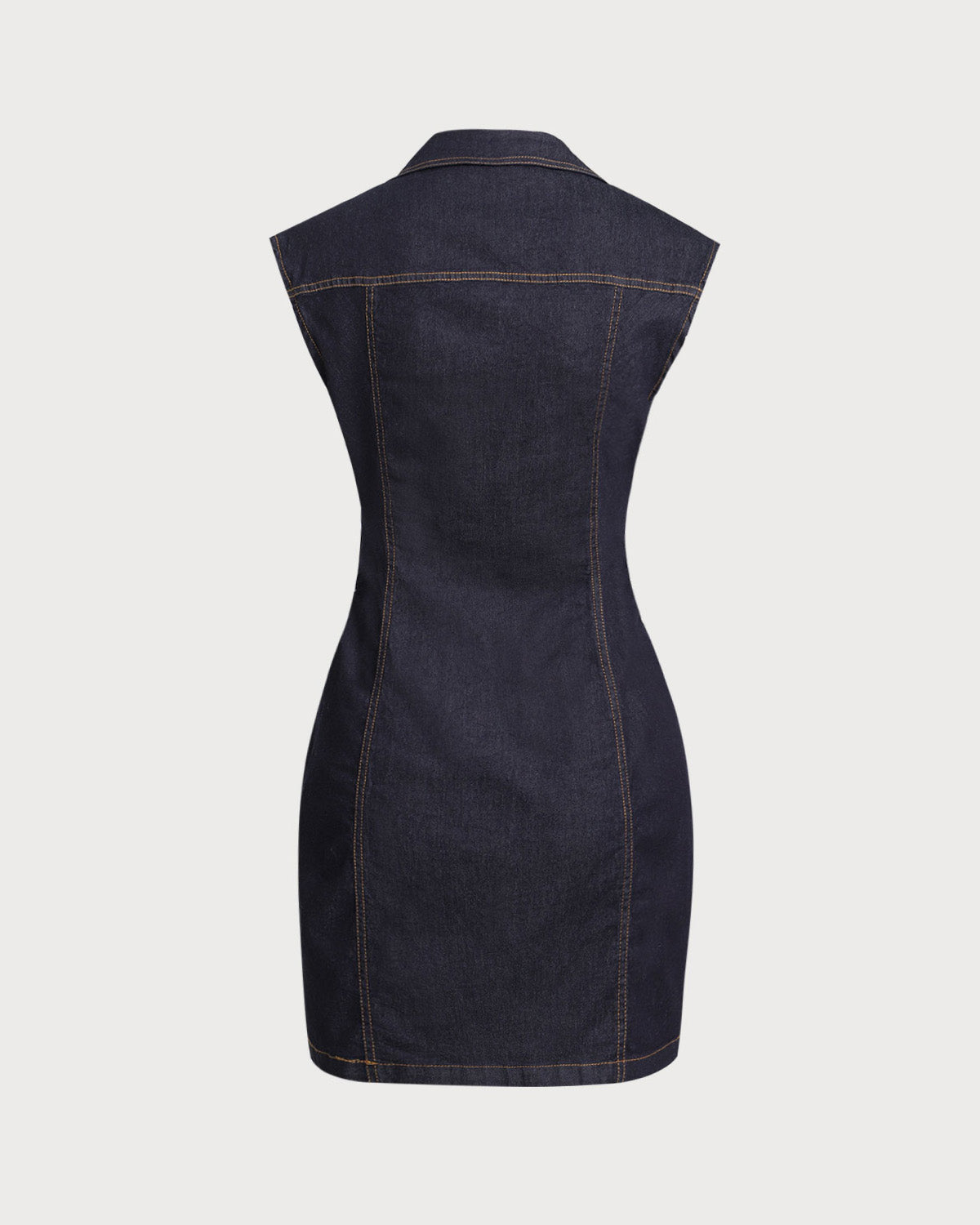 Mavi Denim Kolsuz Mini Elbise