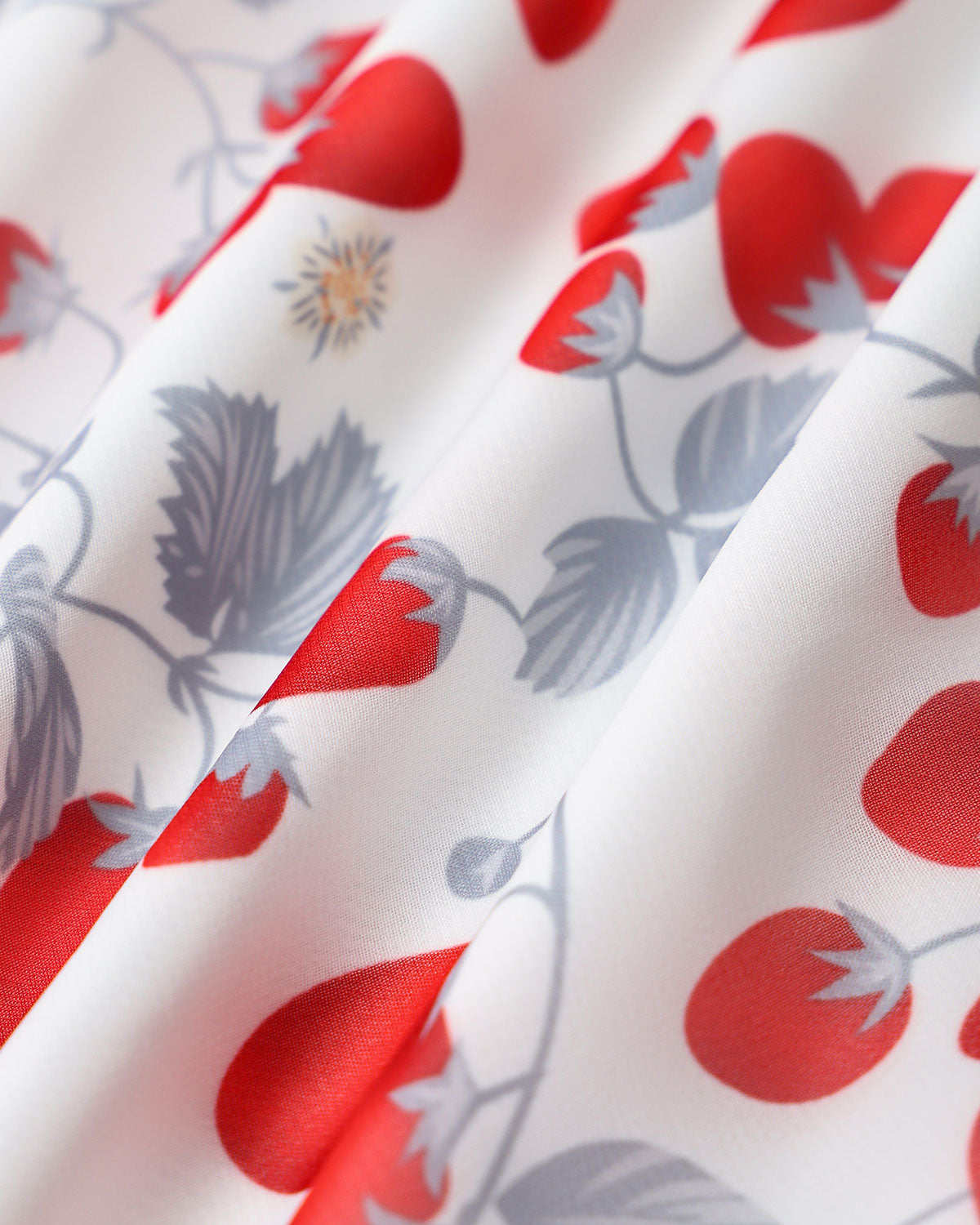 Beyaz Çiçek Desenli V Yaka Fırfırlı Mini Elbise