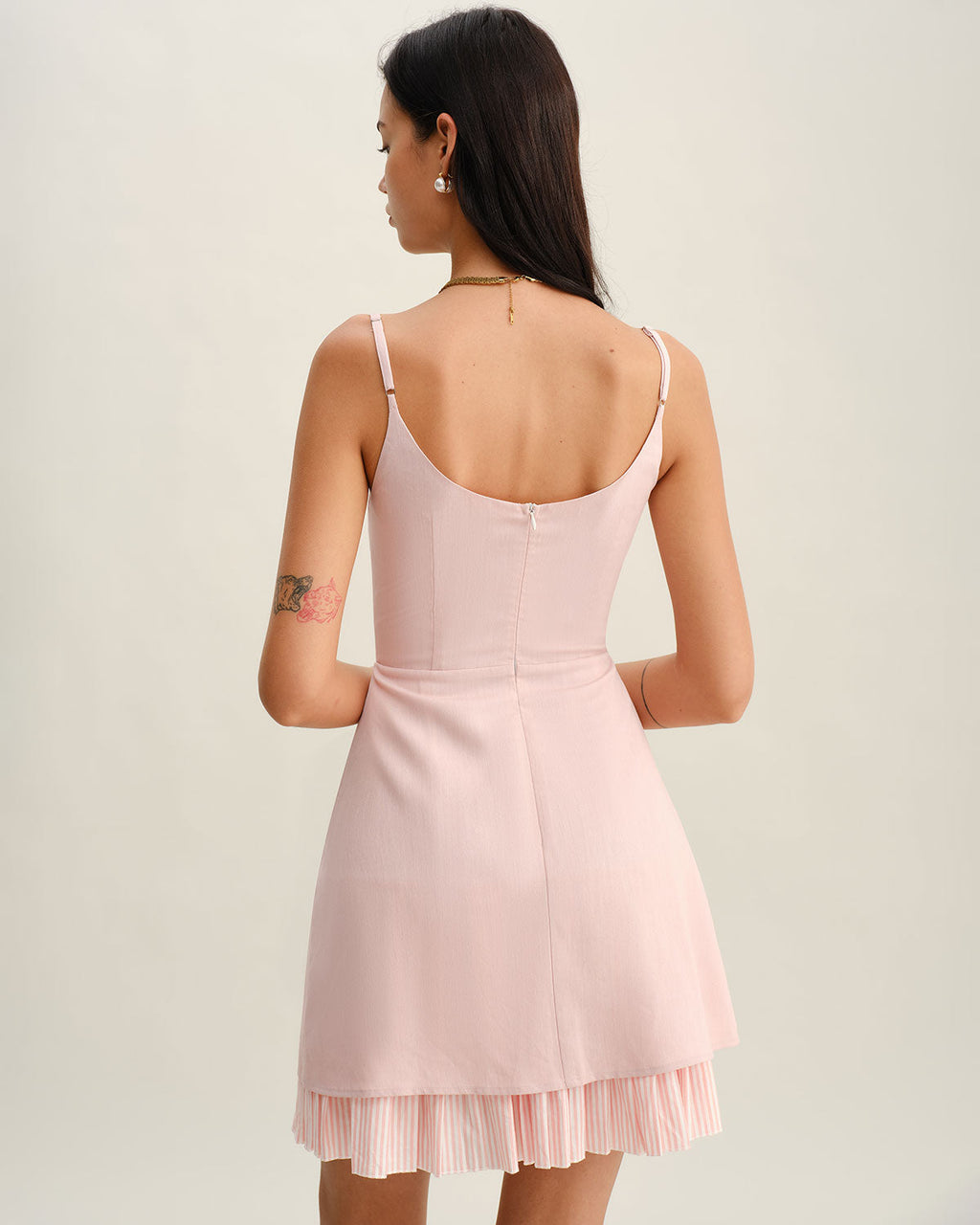Pembe Slip Mini Elbise