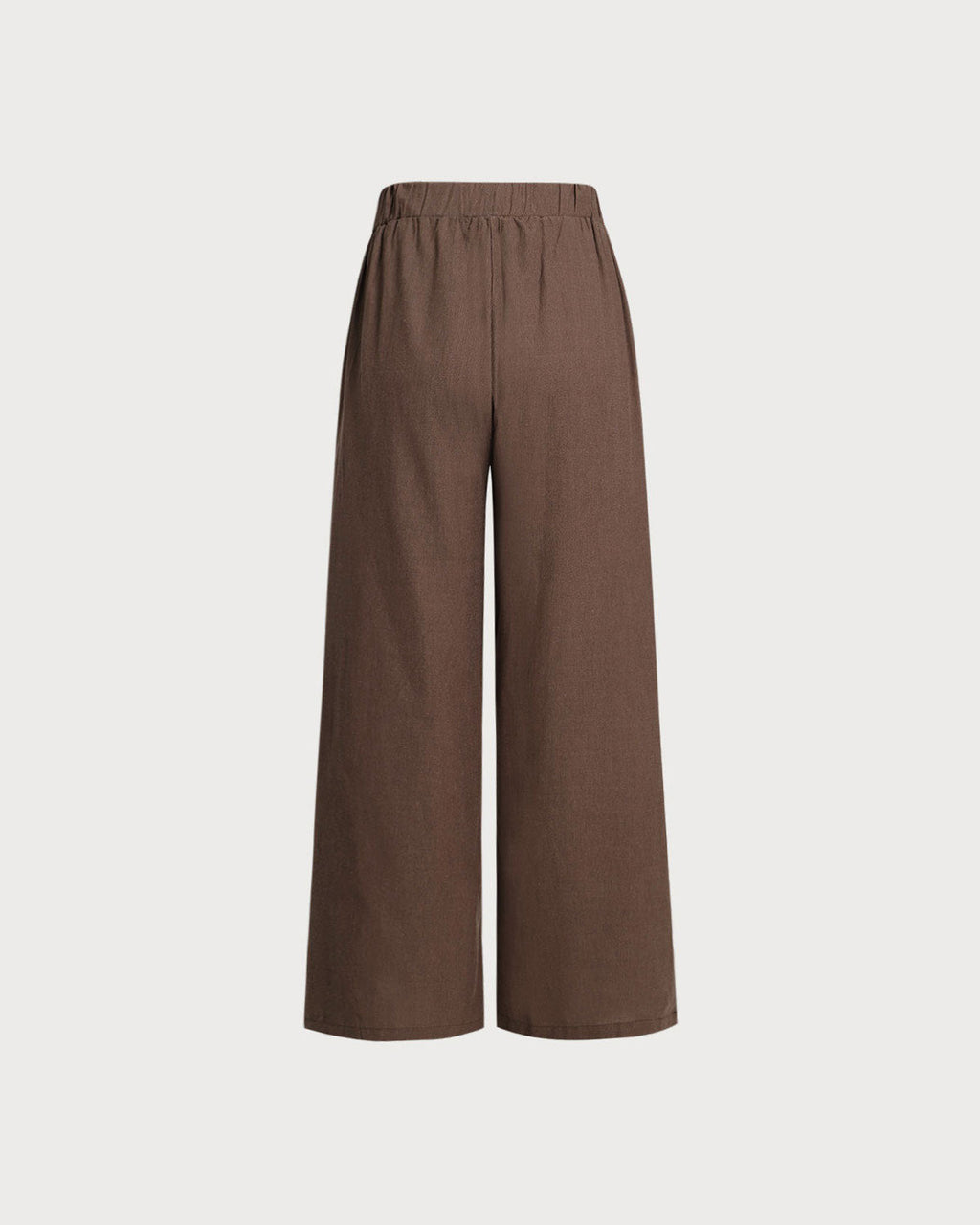 Kahve Lastikli Bel Geniş Paça Pantolon