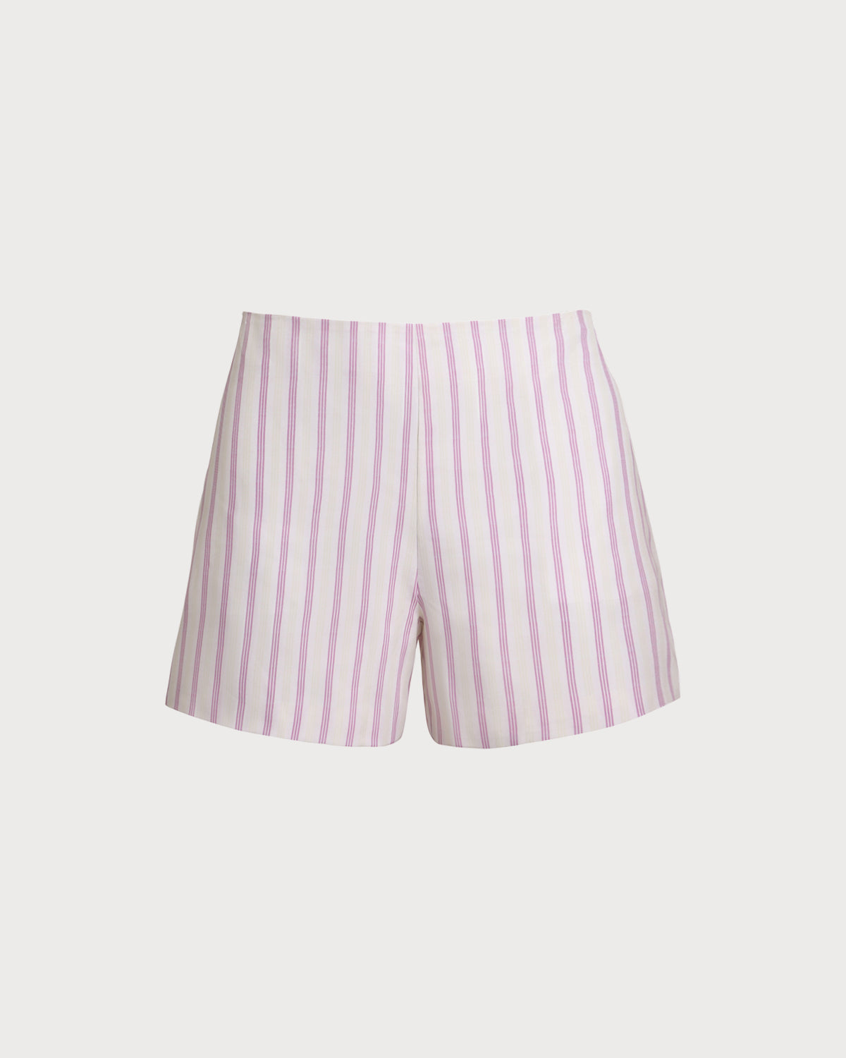 Pembe Çizgili Cepli Şort