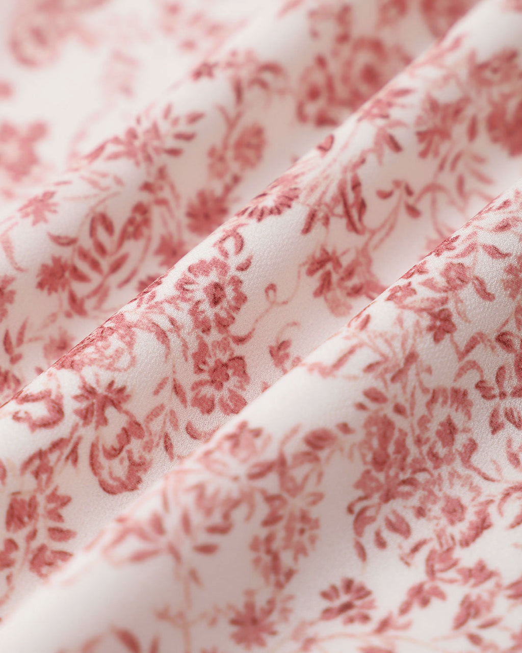 Pembe Çiçekli Beli Lastikli Kloş Etek