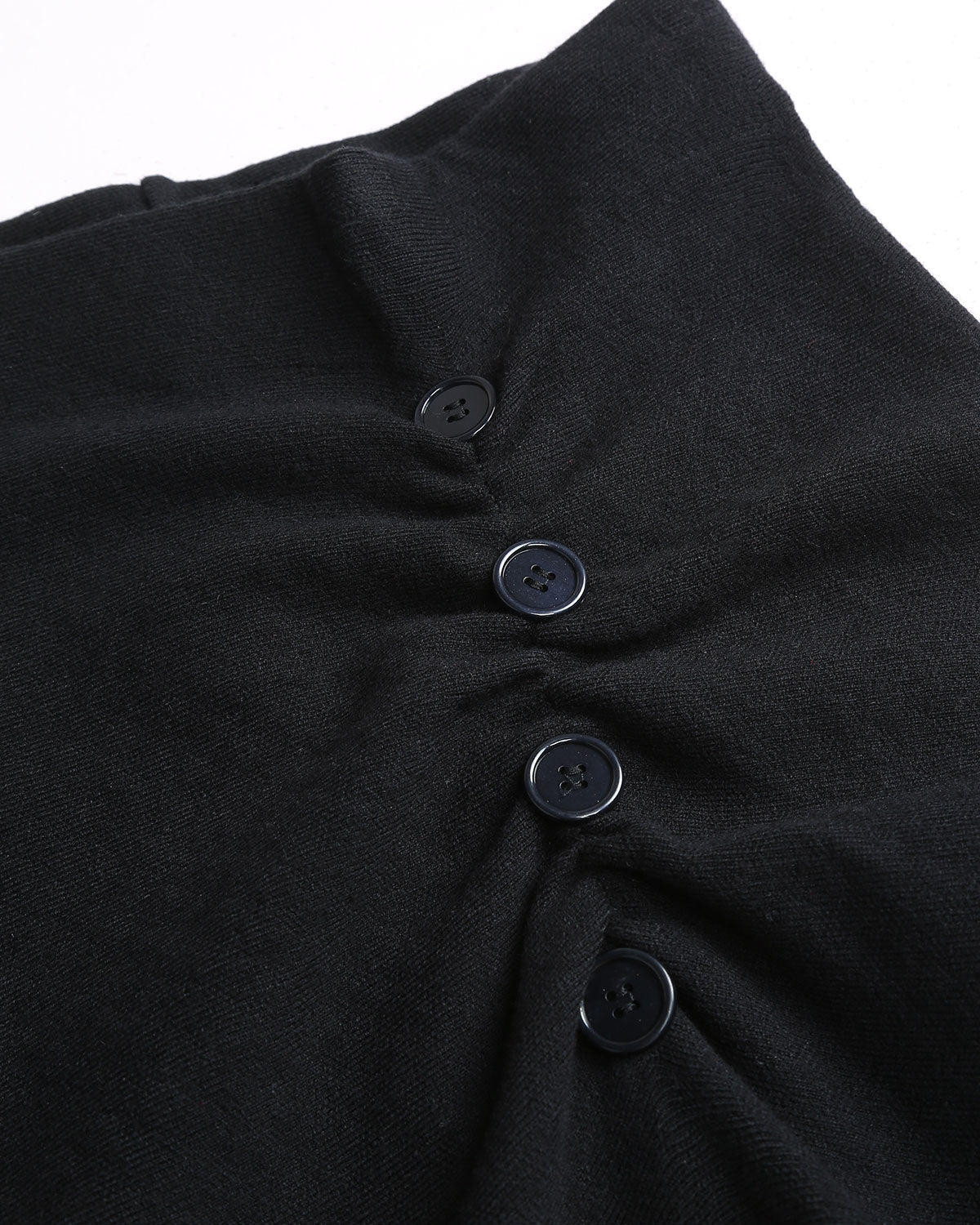 Siyah Denizkızı Midi Etek