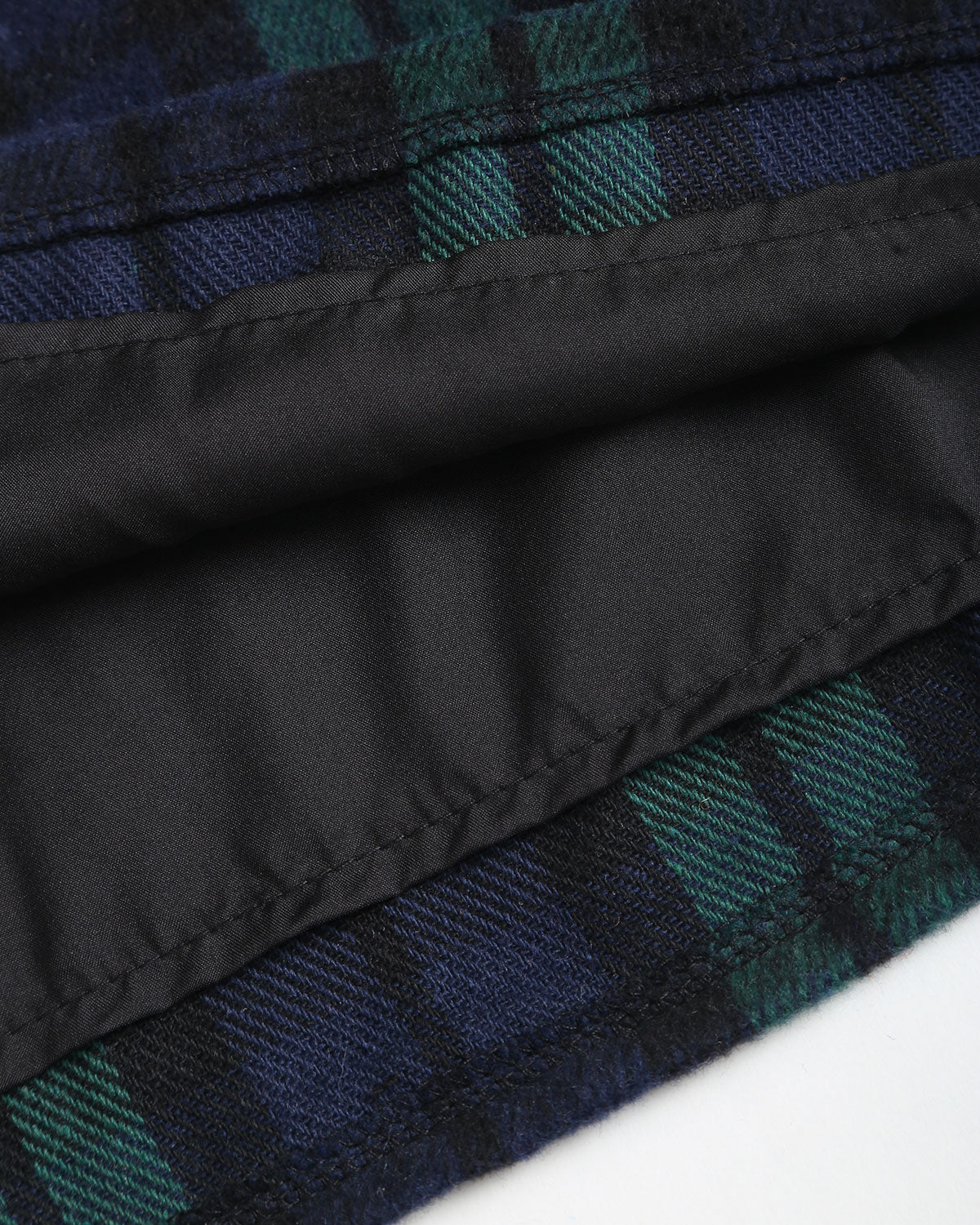 Yeşil Ekose Düz Mini Etek