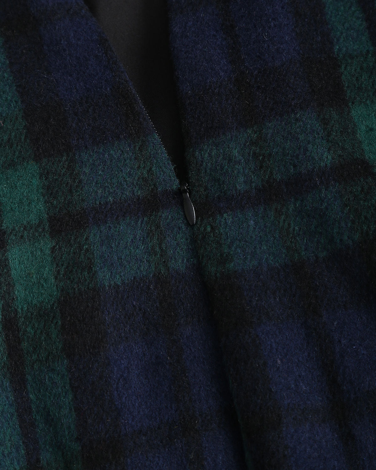 Yeşil Ekose Düz Mini Etek