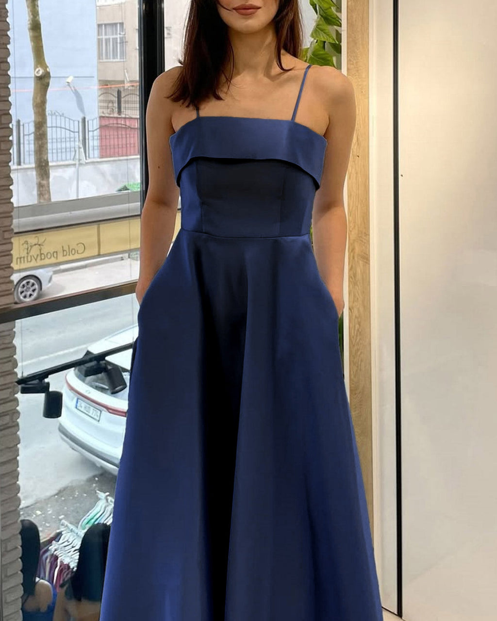 Mavi A-Line Slip Maxi Elbise