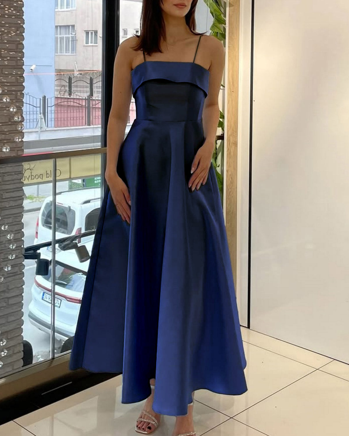 Mavi A-Line Slip Maxi Elbise